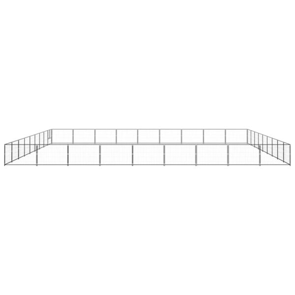 Pasji boks črn 81 m² jeklo - Image 2