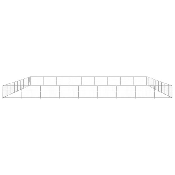 Pasji boks srebrn 81 m² jeklo - Image 2