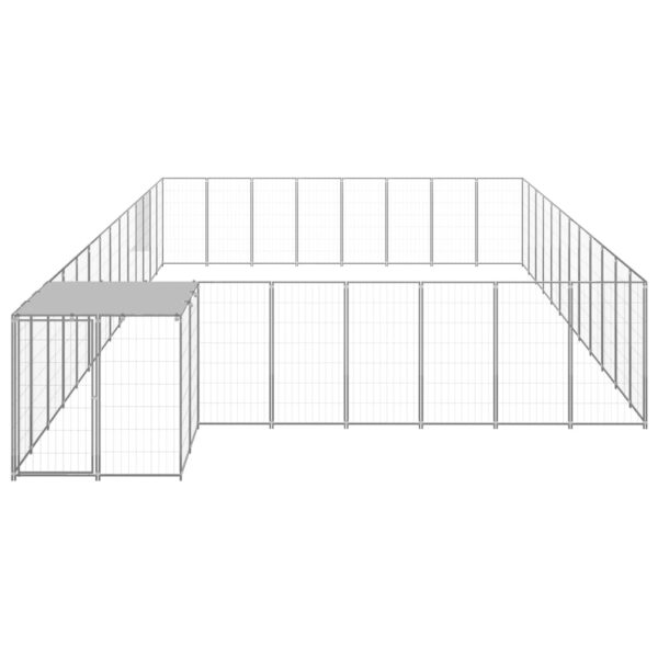 Pasji boks srebrn 30,25 m² jeklo - Image 2