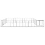 Pasji boks srebrn 30,25 m² jeklo - Image 3