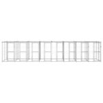 Zunanji pasji boks pocinkano jeklo s streho 19,36 m² - Image 2
