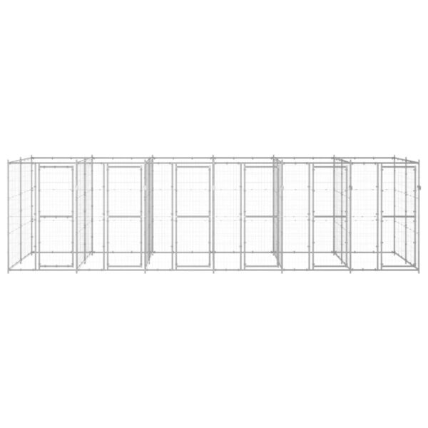 Zunanji pasji boks pocinkano jeklo 14,52 m² - Image 2