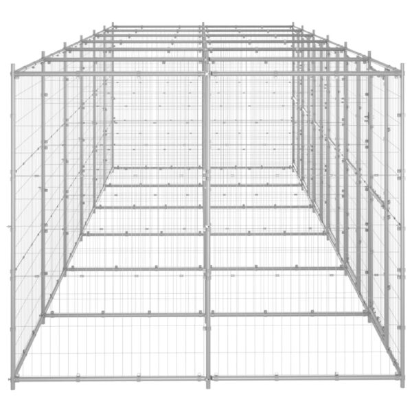 Zunanji pasji boks pocinkano jeklo 14,52 m² - Image 3
