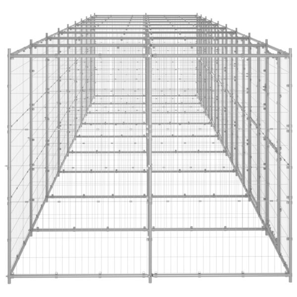 Zunanji pasji boks pocinkano jeklo 21,78 m² - Image 3