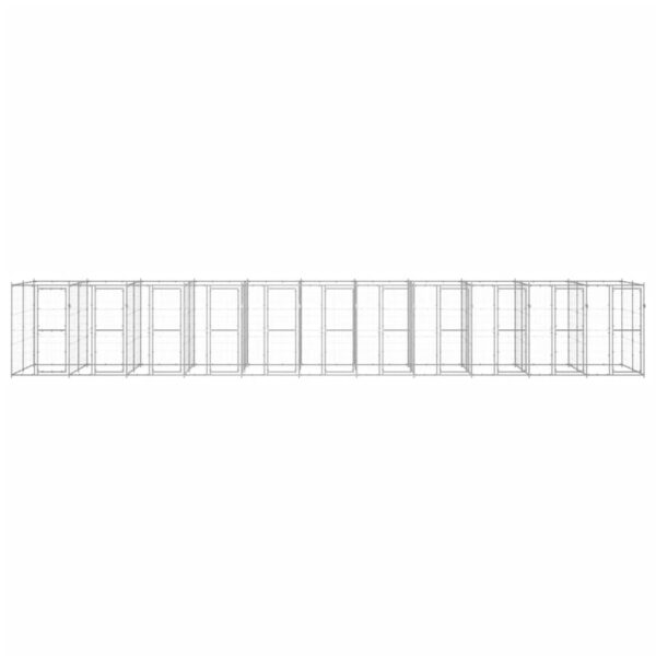 Zunanji pasji boks pocinkano jeklo 26,62 m² - Image 2