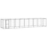Zunanji pasji boks jeklo 21,78 m²