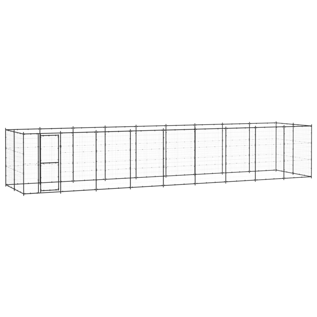 Zunanji pasji boks jeklo 21,78 m²