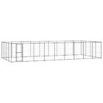 Zunanji pasji boks jeklo 43,56 m²