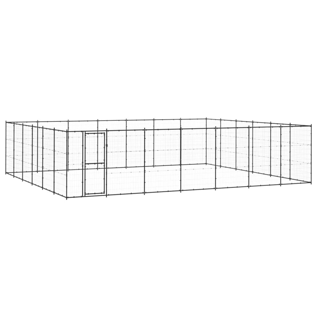 Zunanji pasji boks jeklo 50,82 m²