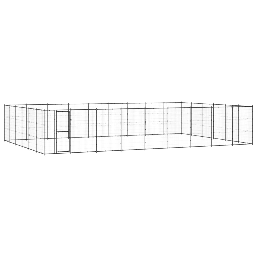Zunanji pasji boks jeklo 65,34 m²