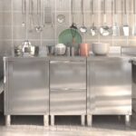 Industrijska kuhinjska omarica 3 kosi nerjaveče jeklo