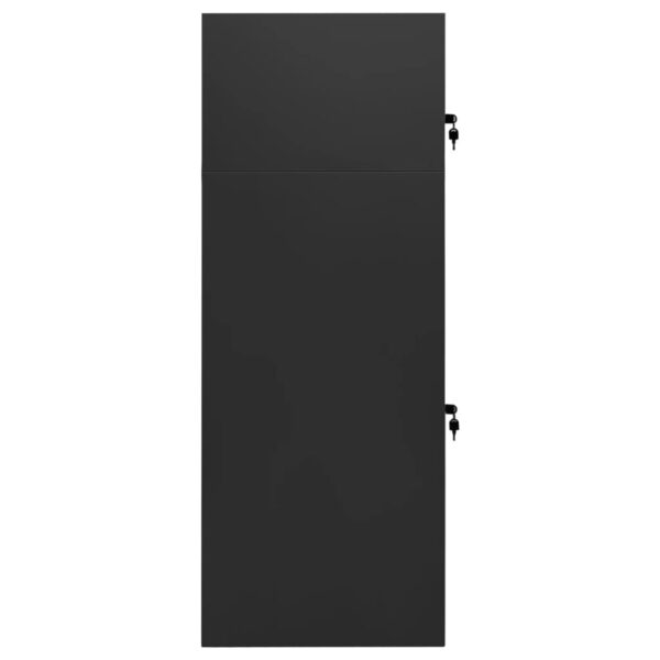 Omara za sedlo antracit 53x53x140 cm jeklo - Image 3