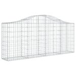 Obokane gabion košare 18 kosov 200x30x80/100 cm cinkano železo - Image 3