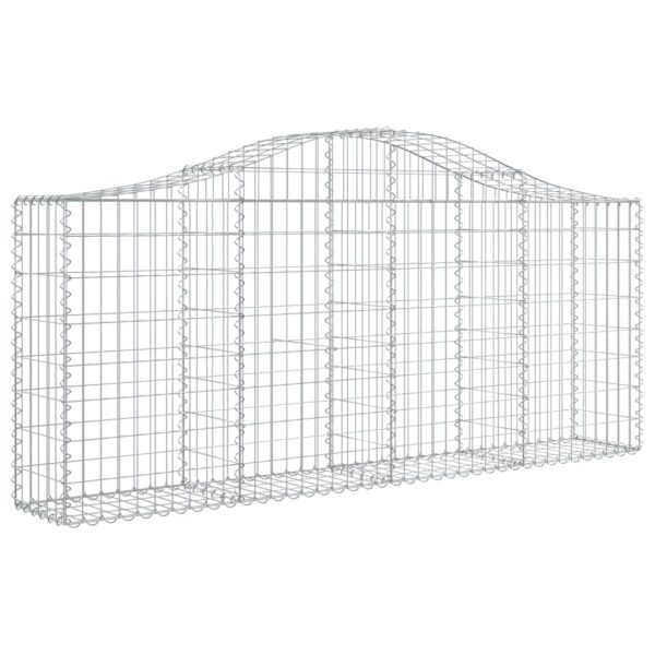 Obokane gabion košare 18 kosov 200x30x80/100 cm cinkano železo - Image 3