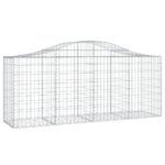 Obokane gabion košare 18 kosov 200x50x80/100 cm cinkano železo - Image 3