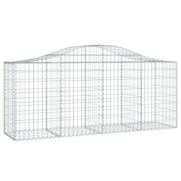 Obokane gabion košare 18 kosov 200x50x80/100 cm cinkano železo - Image 3