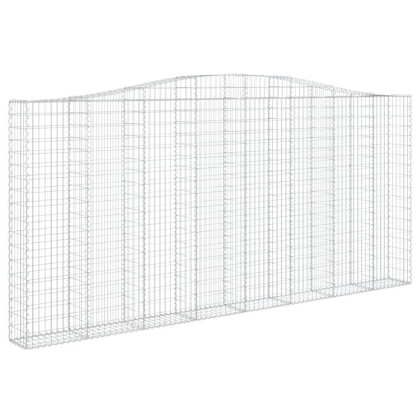 Obokane gabion košare 7 kosov 400x30x180/200cm pocinkano železo - Image 3