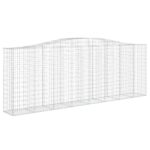 Obokane gabion košare 6 kosov 400x50x140/160cm pocinkano železo - Image 3