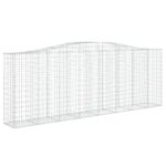 Obokane gabion košare 10kosov 400x50x140/160cm pocinkano železo - Image 3