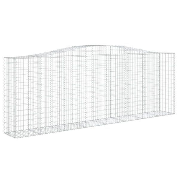 Obokane gabion košare 10kosov 400x50x140/160cm pocinkano železo - Image 3