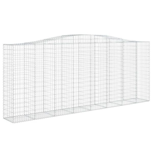 Obokane gabion košare 25kosov 400x50x160/180cm pocinkano železo - Image 3