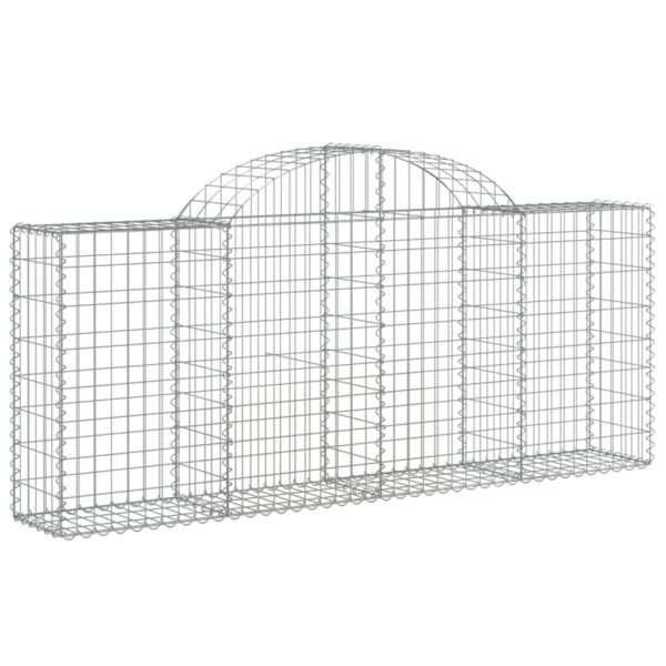 Obokane gabion košare 40 kosov 200x30x80/100 cm cinkano železo - Image 3