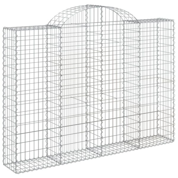 Obokane gabion košare 18kosov 200x30x140/160cm pocinkano železo - Image 3
