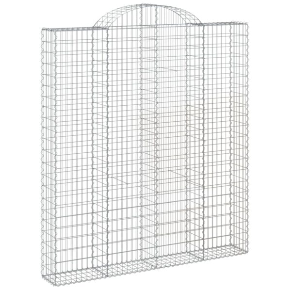 Obokane gabion košare 18kosov 200x30x220/240cm pocinkano železo - Image 3