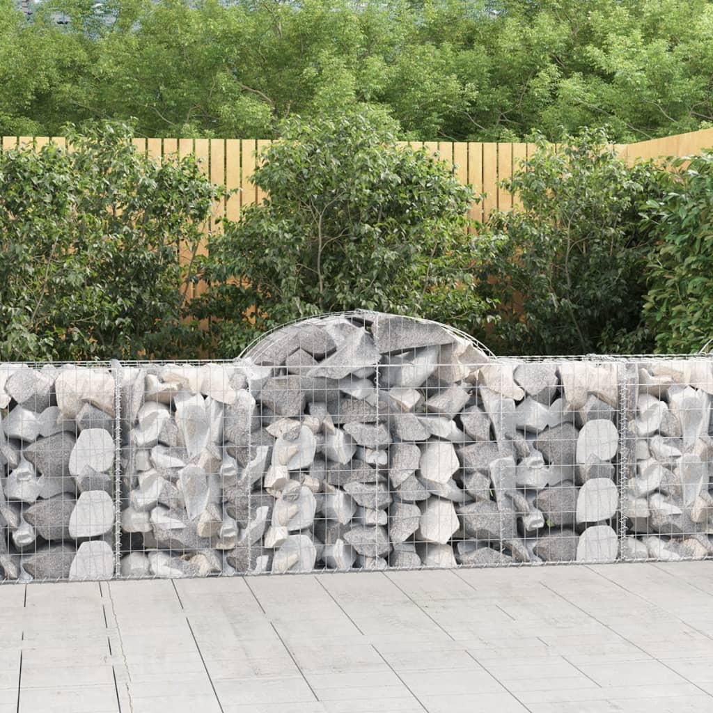 Obokane gabion košare 40 kosov 200x50x80/100 cm cinkano železo