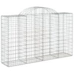 Obokane gabion košare 30 kosa 200x50x120/140cm pocinkano železo - Image 3