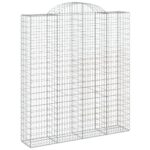 Obokane gabion košare 11 kos 200x50x220/240 cm pocinkano železo - Image 3