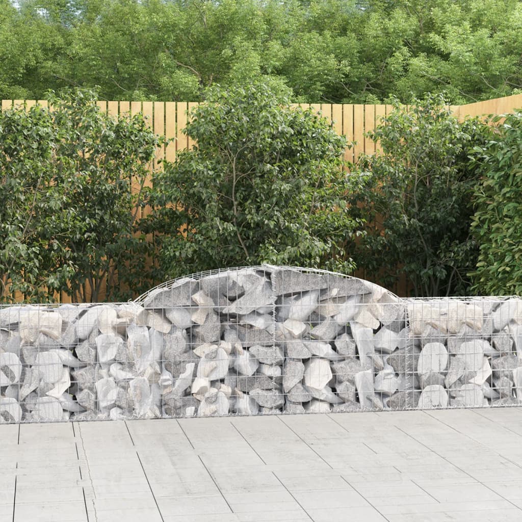 Obokana gabionska košara 12kosa 300x30x60/80cm pocinkano železo
