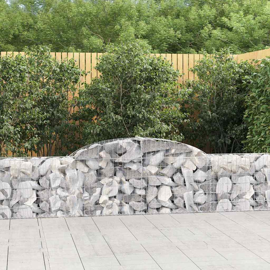 Obokana gabionska košara 20kosa 300x30x60/80cm pocinkano železo