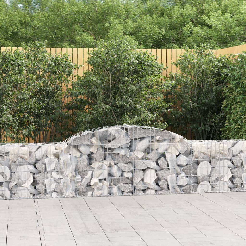 Obokana gabionska košara 30kosov 300x30x60/80 cm cinkano železo