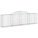Obokane gabion košare 17 kosov 300x30x80/100 cm cinkano železo - Image 3