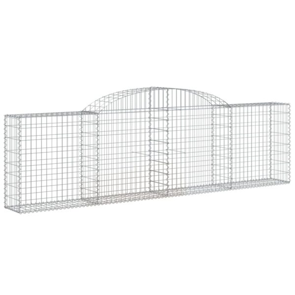 Obokane gabion košare 17 kosov 300x30x80/100 cm cinkano železo - Image 3