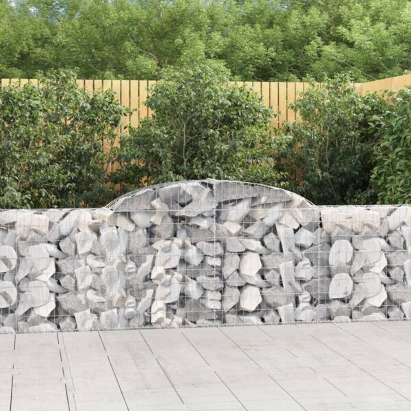 Obokane gabion košare 17 kosov 300x30x80/100 cm cinkano železo