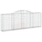 Obokana gabionska košara 9kos 300x30x100/120cm pocinkano železo - Image 3