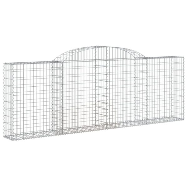Obokana gabionska košara 9kos 300x30x100/120cm pocinkano železo - Image 3