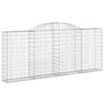 Obokana gabionska košara 25 kos 300x30x120/140cm cinkano železo - Image 3