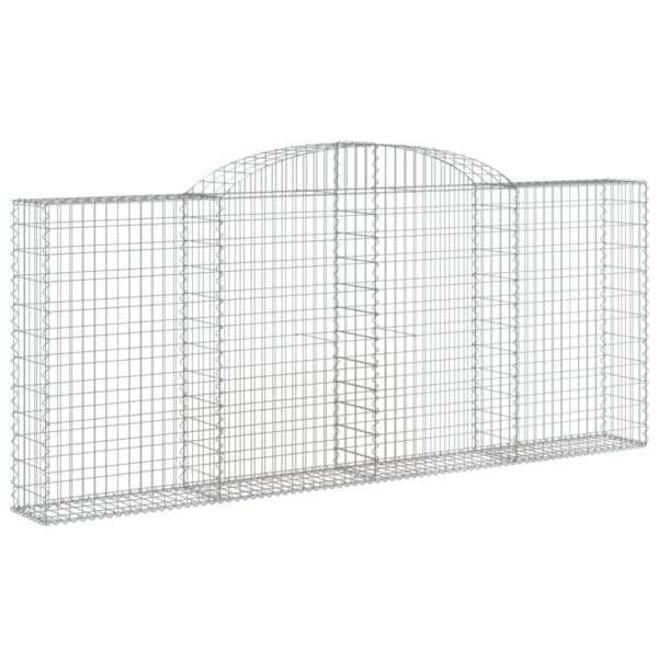 Obokana gabionska košara 25 kos 300x30x120/140cm cinkano železo - Image 3