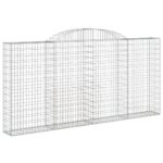 Obokane gabion košare 11 kosi 300x30x140/160cm pocinkano železo - Image 3