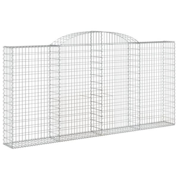 Obokane gabion košare 11 kosi 300x30x140/160cm pocinkano železo - Image 3