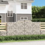 Obokane gabion košare 11 kosi 300x30x140/160cm pocinkano železo