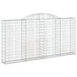 Obokane gabion košare 17 kosi 300x30x140/160cm pocinkano železo - Image 3