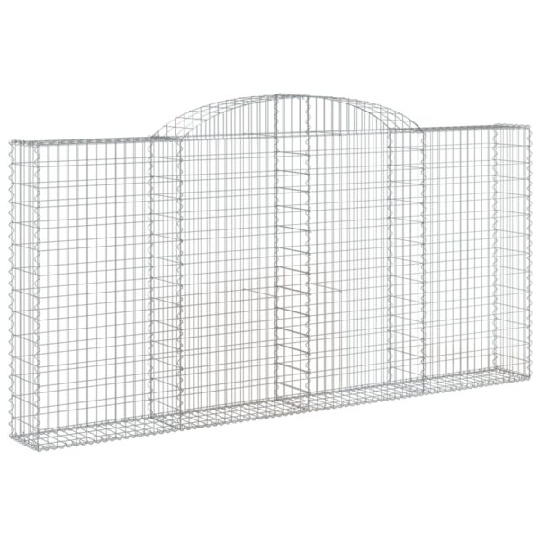 Obokane gabion košare 17 kosi 300x30x140/160cm pocinkano železo - Image 3