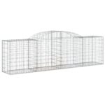 Obokane gabion košare 9 kosa 300x50x80/100 cm pocinkano železo - Image 3
