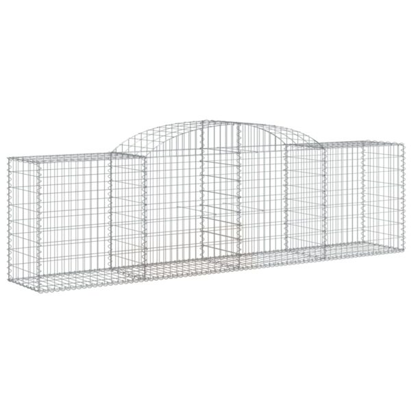 Obokane gabion košare 9 kosa 300x50x80/100 cm pocinkano železo - Image 3