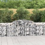 Obokane gabion košare 9 kosa 300x50x80/100 cm pocinkano železo