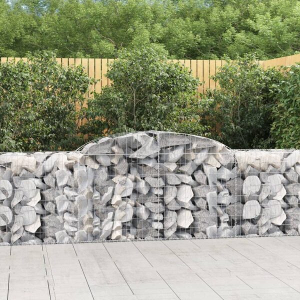 Obokane gabion košare 9 kosa 300x50x80/100 cm pocinkano železo